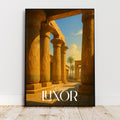 Affiche voyage - Louxor, Egypte, Afrique, Temple Karnak - art moderne, impression, poster