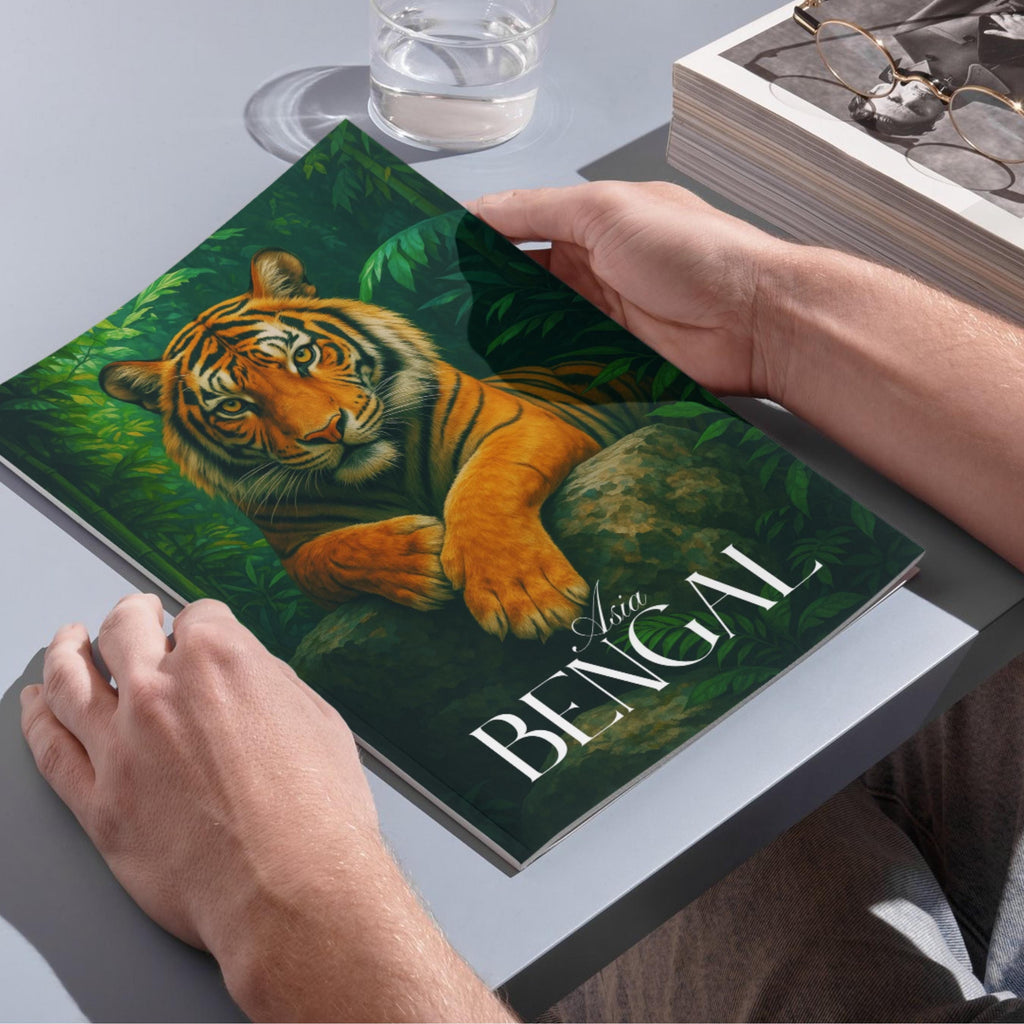 Affiche voyage - Bengal, Inde, Bangladesh, Tigre - art moderne, impression, poster