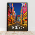Affiche voyage - Tokyo, Japon, Asie, Akihabara - art moderne, impression, poster