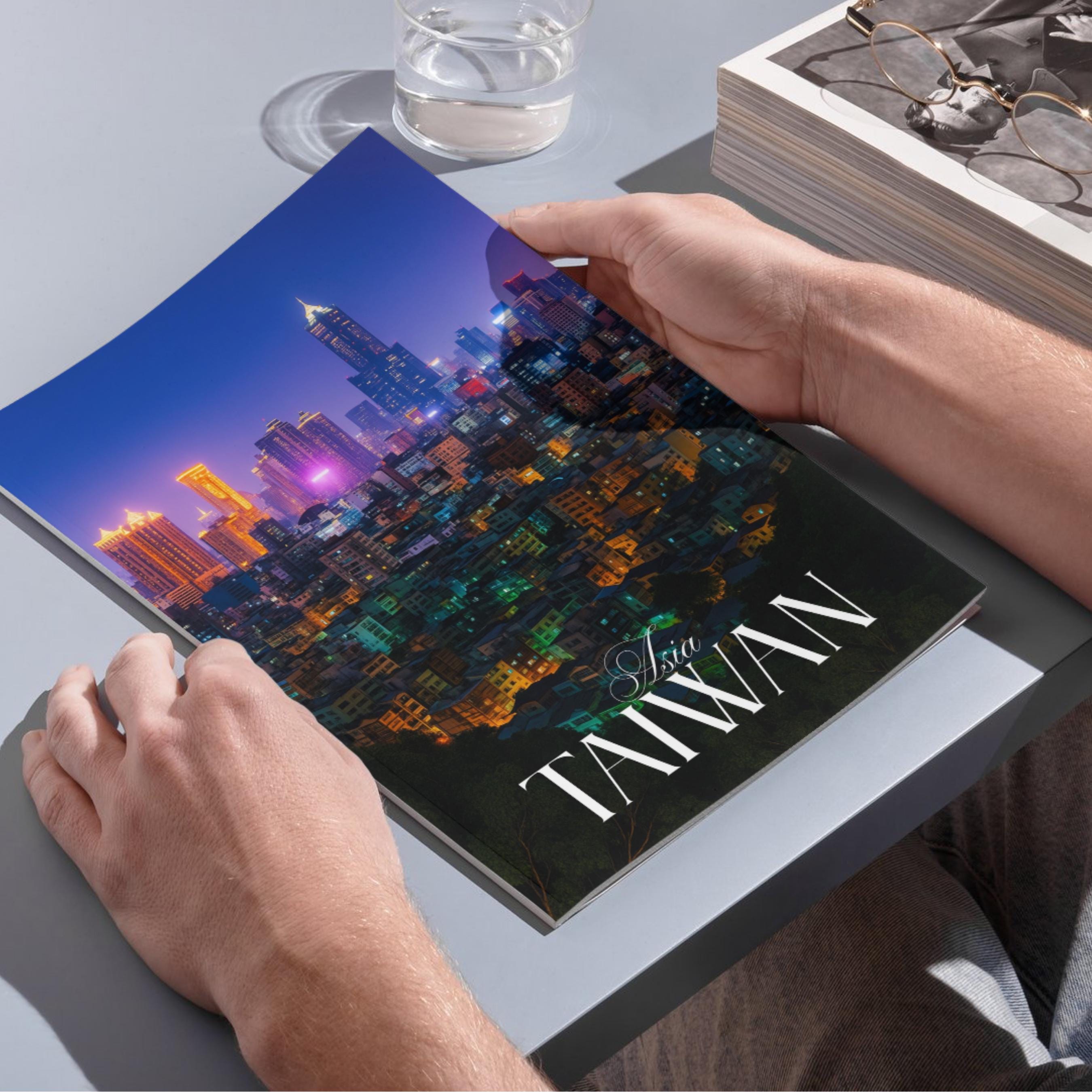 Affiche voyage - Taïwan, Asie, Kaohsiung, Skyline - art moderne, impression, poster