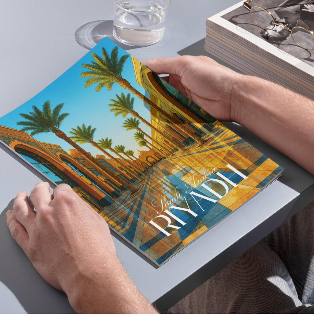 Affiche voyage - Riyadh, Arabie Saoudite, Moyen Orient, Asie - art moderne, impression, poster