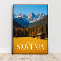 Affiche voyage - Slovénie, Europe, Triglav, Alpes Juliennes - art moderne, impression, poster