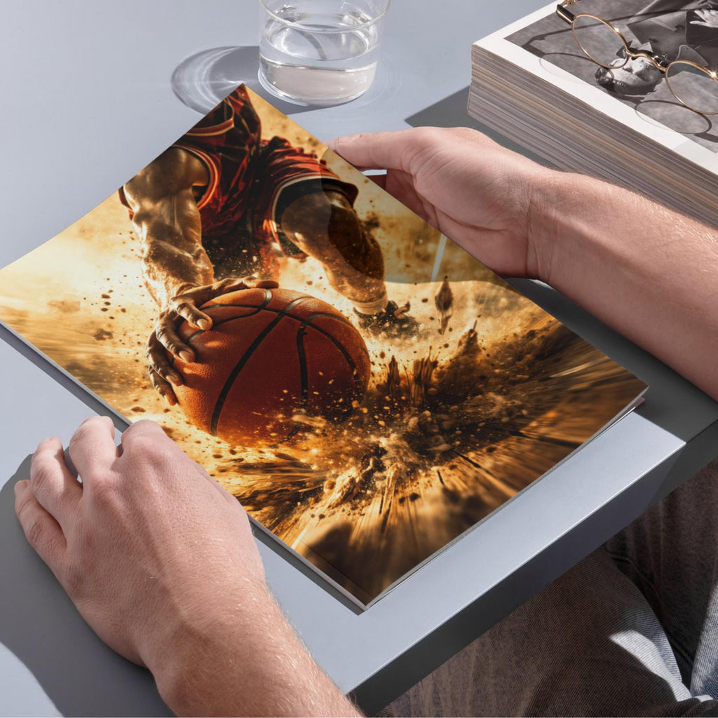 Affiche sport - Basketball, Basket, Ballon, Match - art moderne, impression, poster