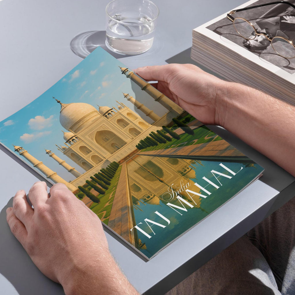 Affiche voyage -  Taj Mahal, Inde, Asie, Unesco - art moderne, impression, poster