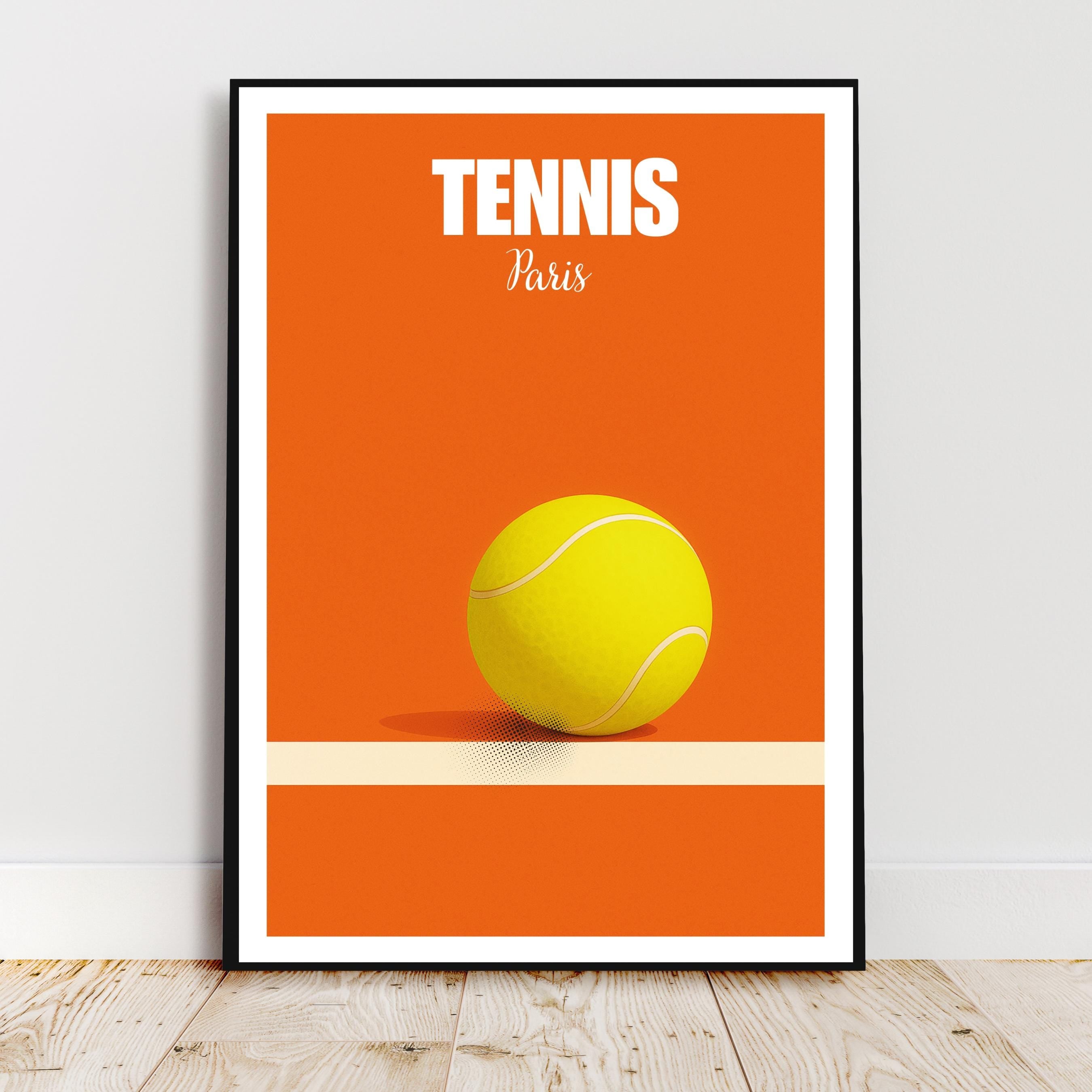 Affiche sport - Tennis, Paris, Balle, Grand Chelem - moderne, impression, poster