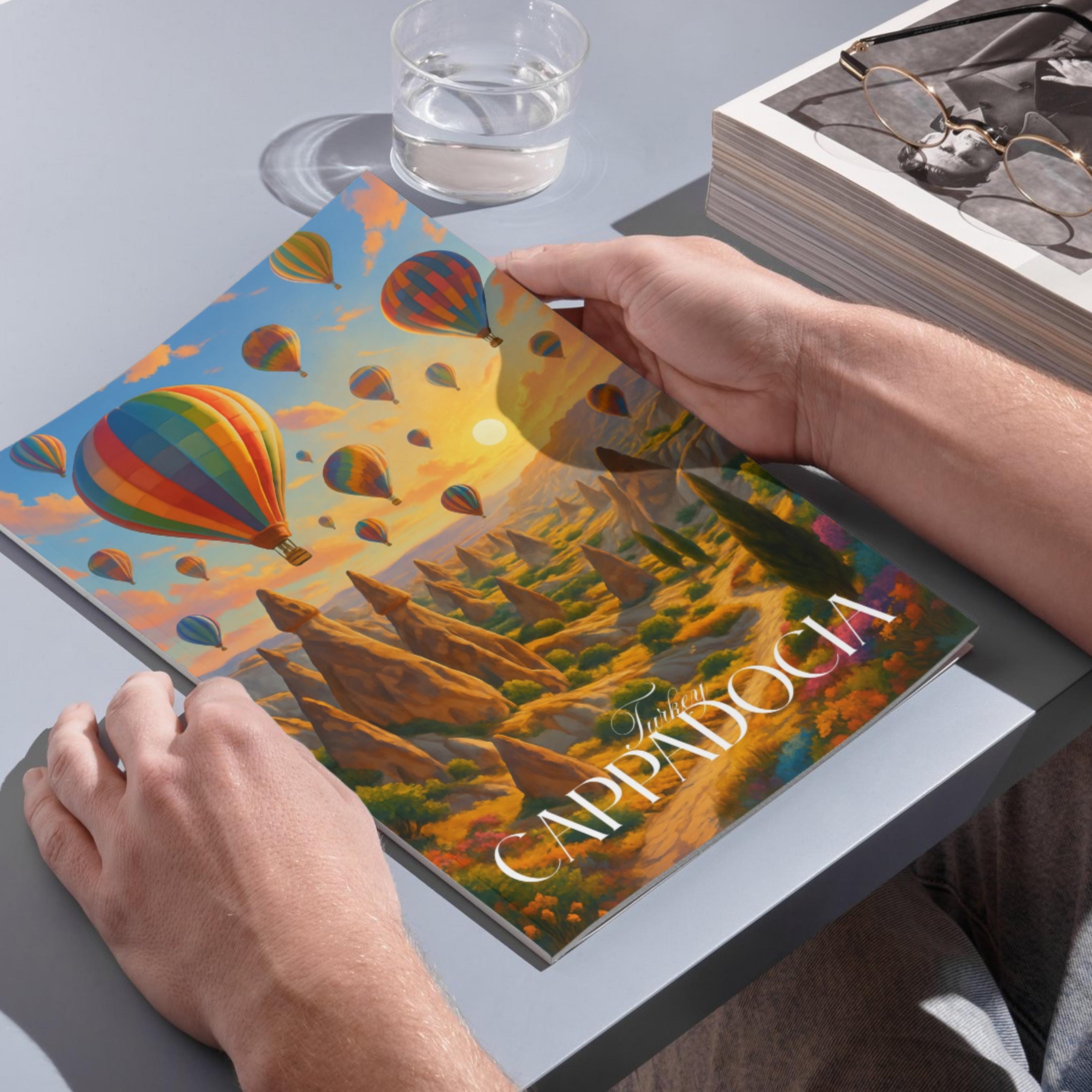 Affiche voyage - Cappadoce, Anatolie, Turquie, Love Valley - art moderne, impression, poster