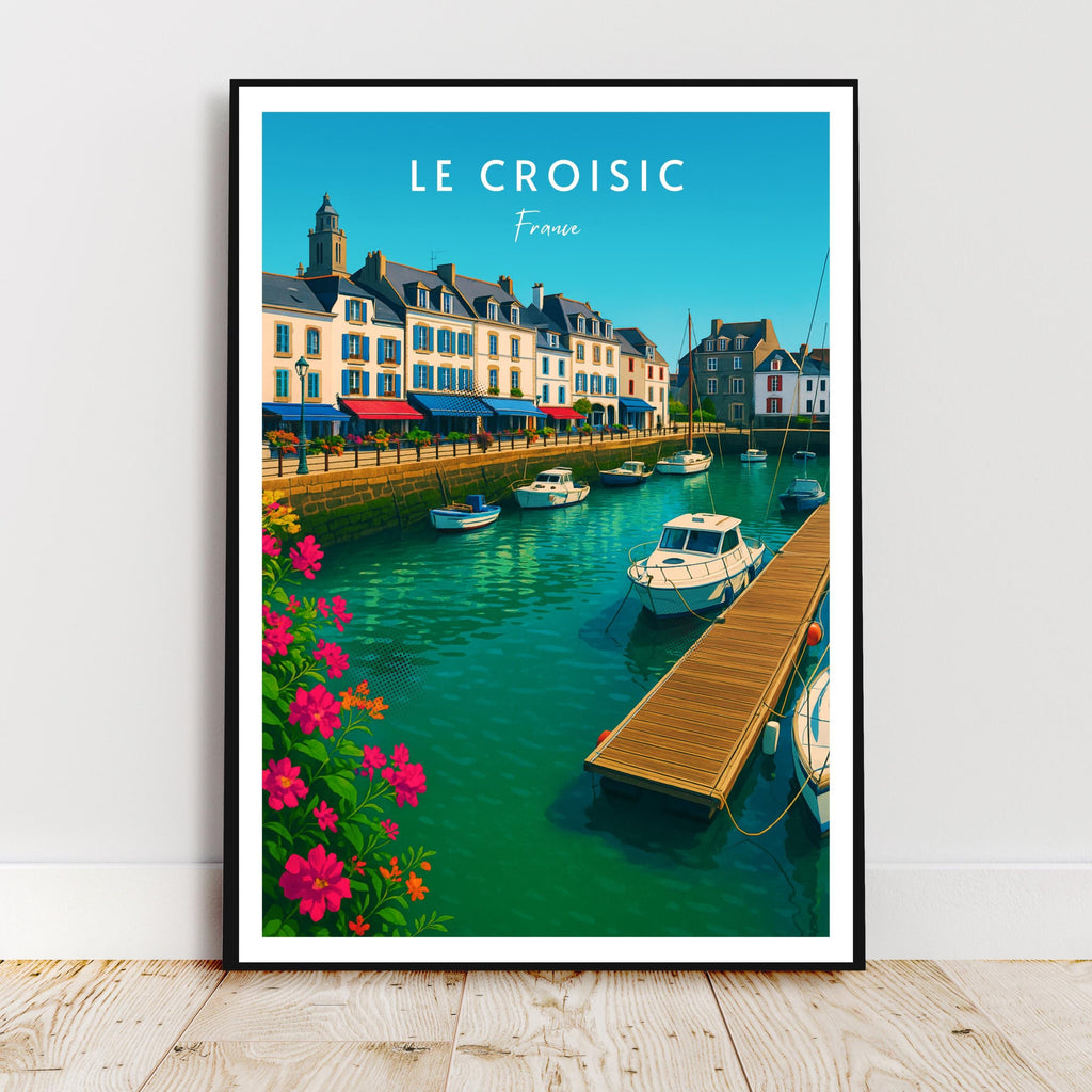 Affiche voyage - Le Croisic, Pays de la Loire, France, Port - art moderne, impression, poster