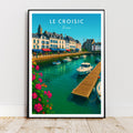 Affiche voyage - Le Croisic, Pays de la Loire, France, Port - art moderne, impression, poster