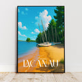 Affiche voyage - Lacanau, Gironde, France, Lac de Lacanau - art moderne, impression, poster