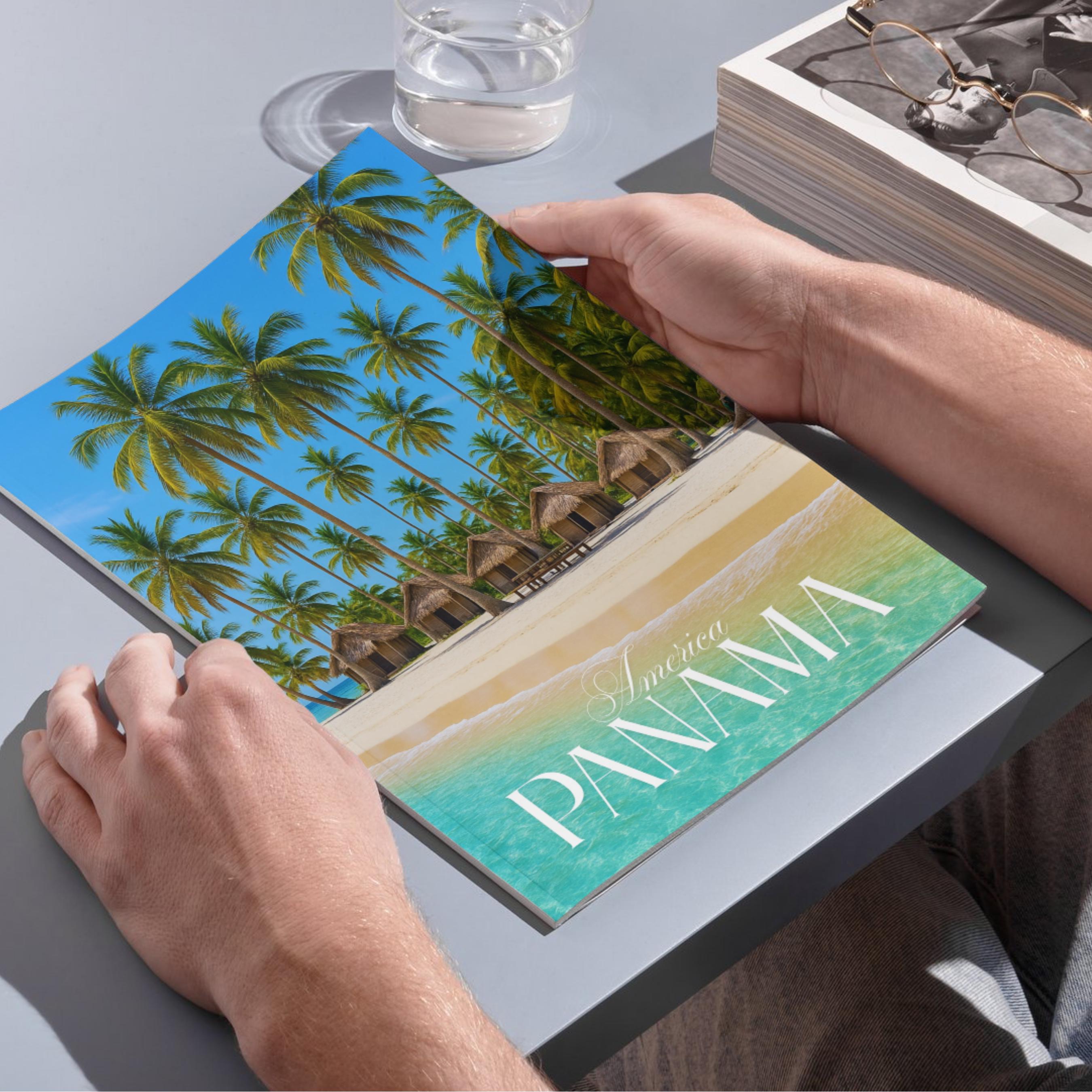 Affiche voyage - Panama, Caraïbes, Amerique, Plage - art moderne, impression, poster
