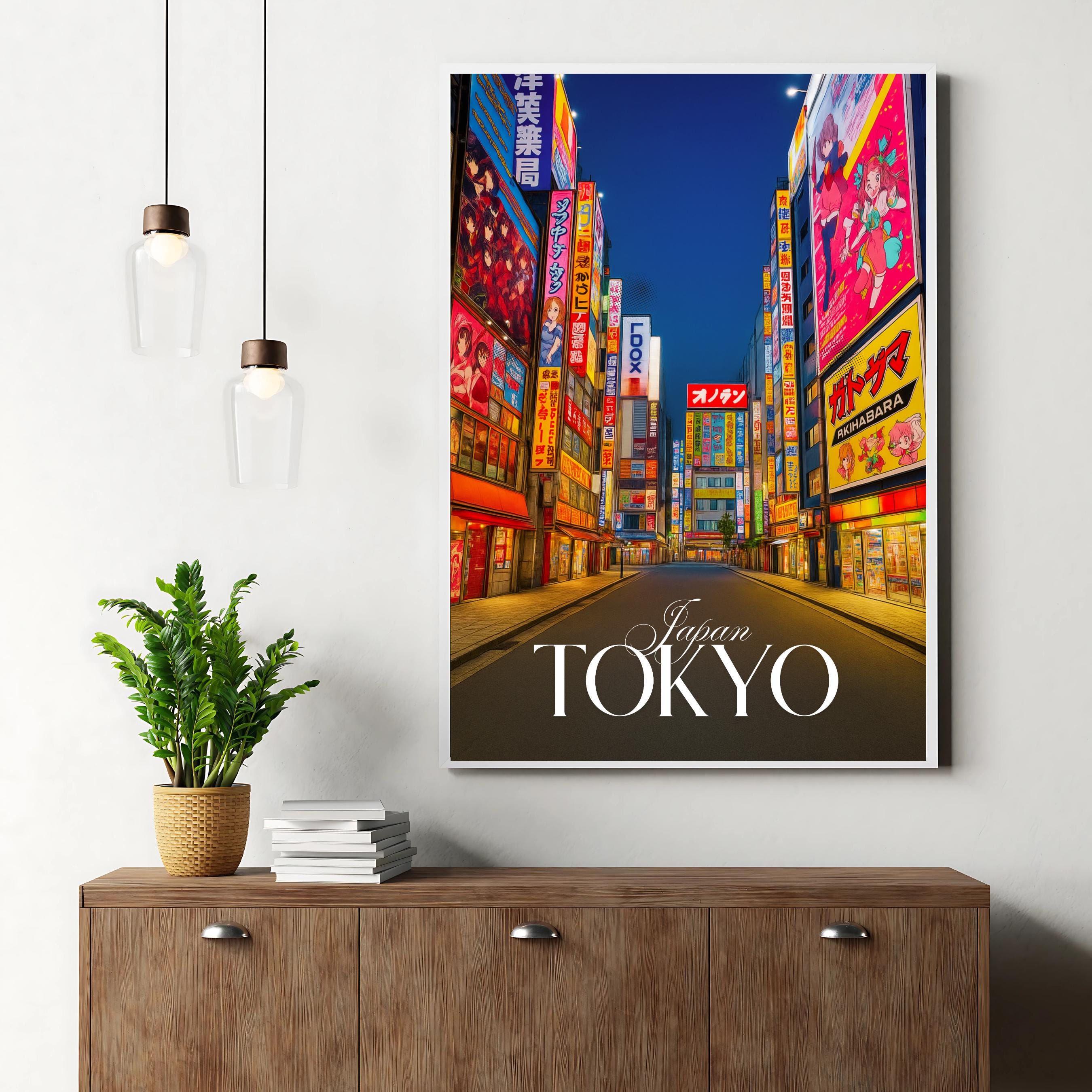 Affiche voyage - Tokyo, Japon, Asie, Akihabara - art moderne, impression, poster