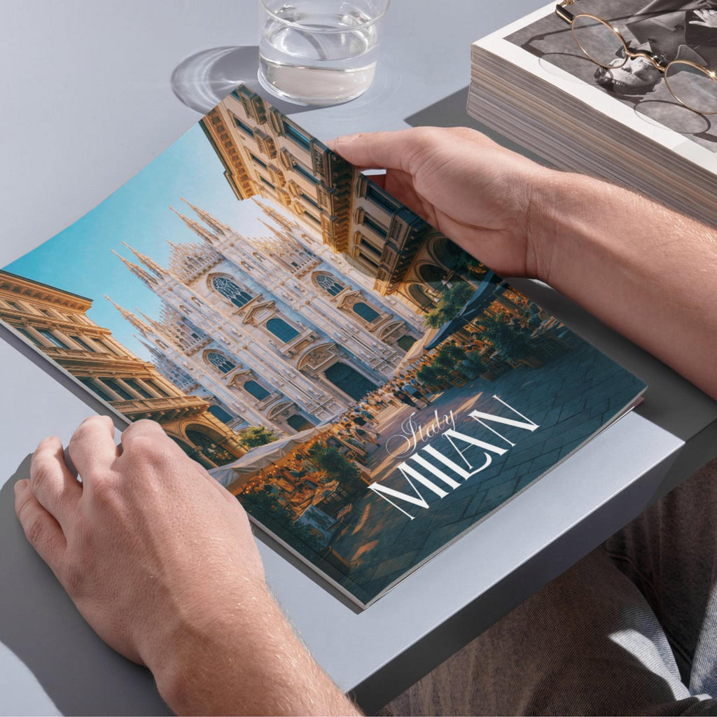 Affiche voyage - Milan, Lombardie, Italie, Dôme de Milan - art moderne, impression, poster