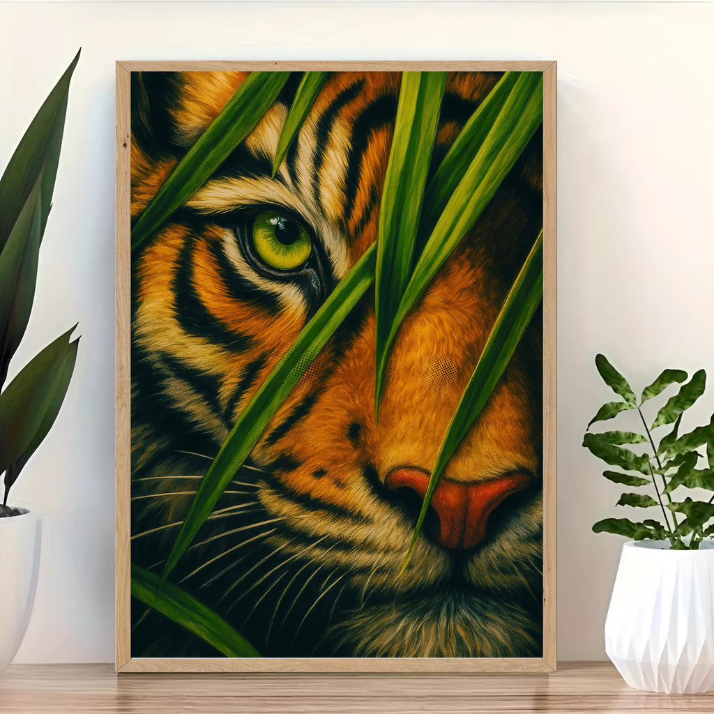 Affiche animaux - Tigre, Félin, Jungle, Animal Sauvage - art moderne, impression, poster