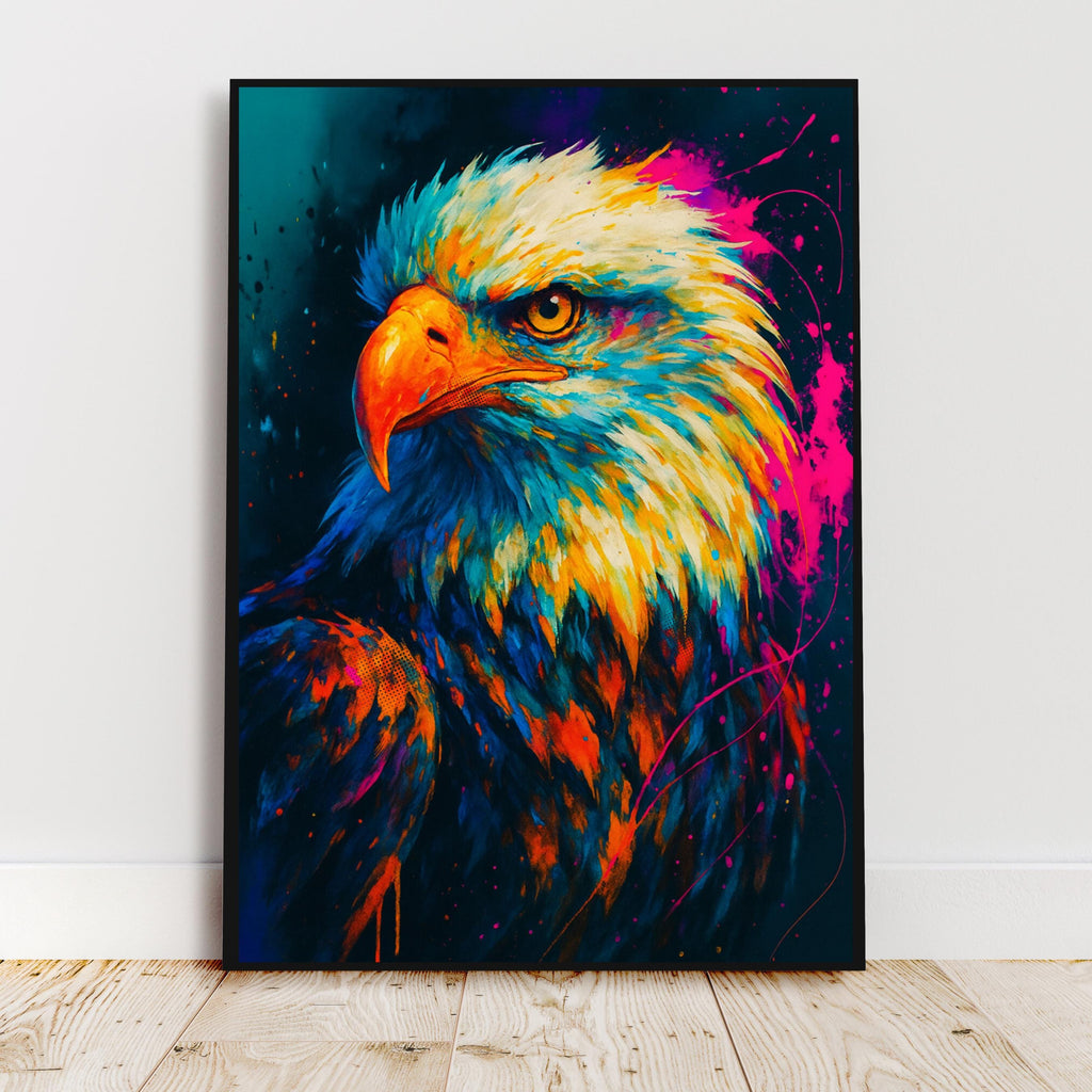 Affiche animaux - Aigle Royal, Rapace, Oiseau, Animal Sauvage - art moderne, impression, poster