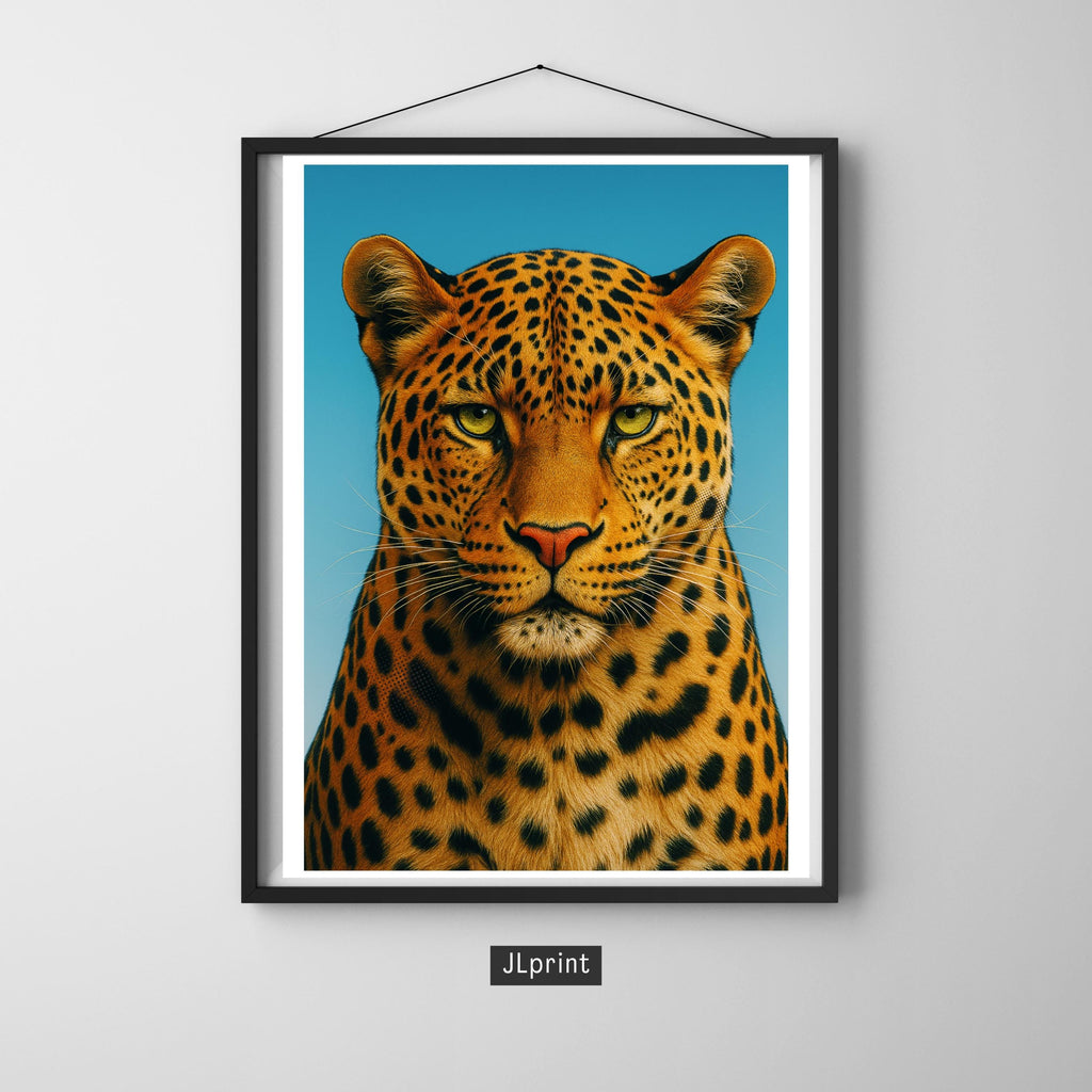 Affiche animaux - Leopard, Panthere, Felin, Jungle - art moderne, impression, poster