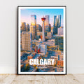 Affiche voyage - Calgary, Alberta, Canada, Amérique - art moderne, impression, poster
