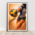 Affiche sport - Handball, Hand, Match, Manga - art moderne, impression, poster