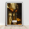 Affiche sport - Judo, Art Martial, Combat, Japon - art moderne, impression, poster