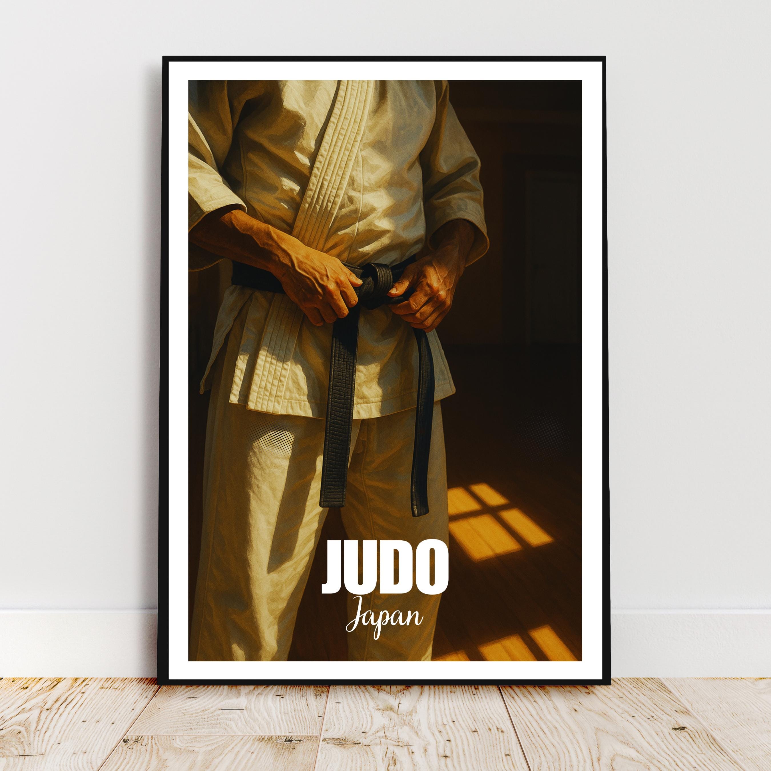 Affiche sport - Judo, Art Martial, Combat, Japon - art moderne, impression, poster