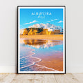 Affiche voyage - Albufeira, Algarve, Portugal, Plage - art moderne, impression, poster