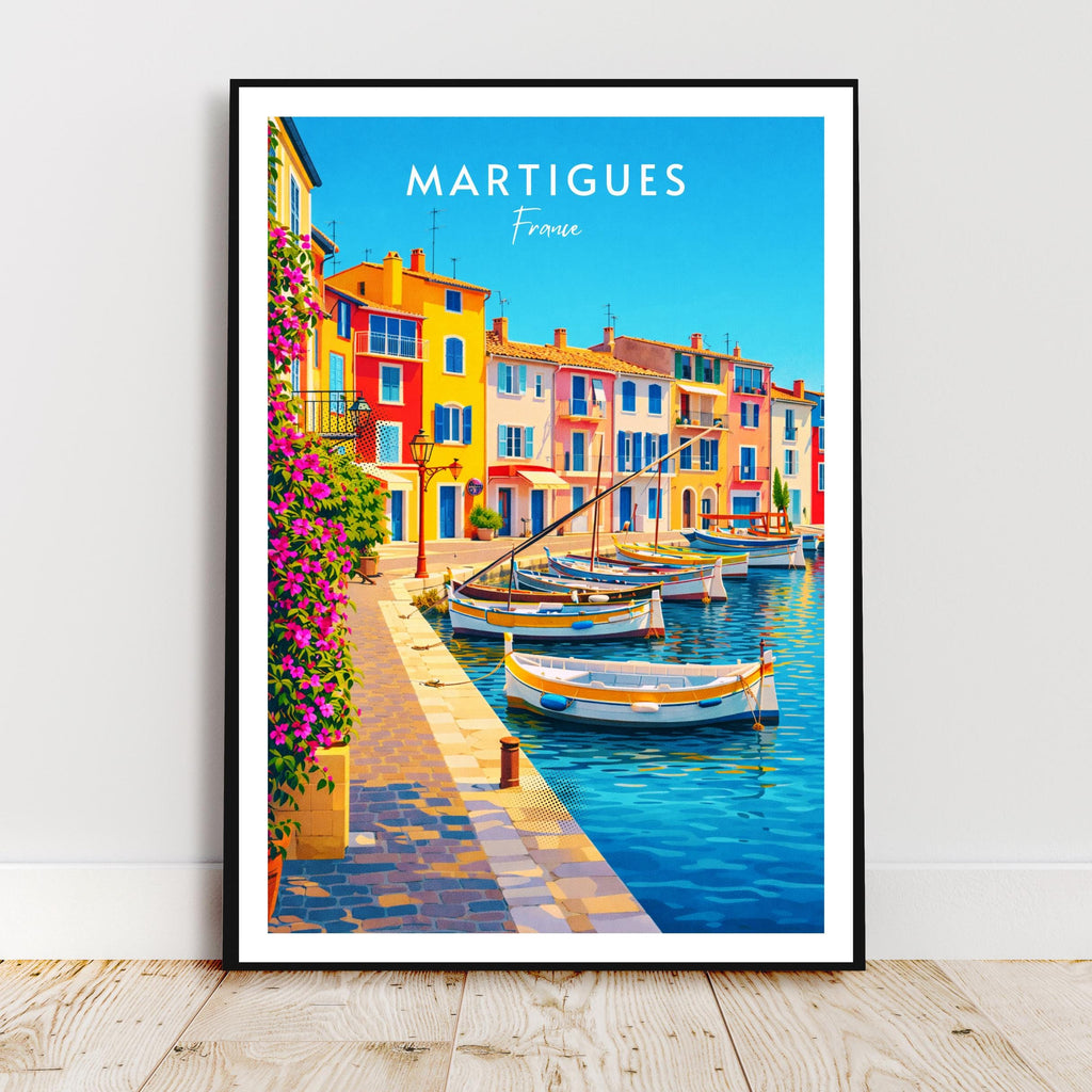 Affiche voyage - Martigues, Provence, France, Port - moderne, impression, poster