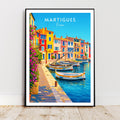 Affiche voyage - Martigues, Provence, France, Port - moderne, impression, poster