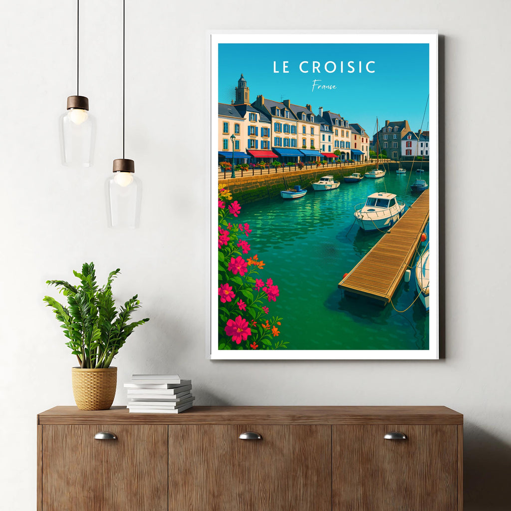Affiche voyage - Le Croisic, Pays de la Loire, France, Port - art moderne, impression, poster