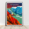 Affiche voyage - Patagonie, Argentine, Amerique, Glacier Perito Moreno - art moderne, impression, poster