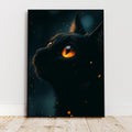 Affiche animaux - Chat, Félin, Animal, Mystère - art moderne, impression, poster